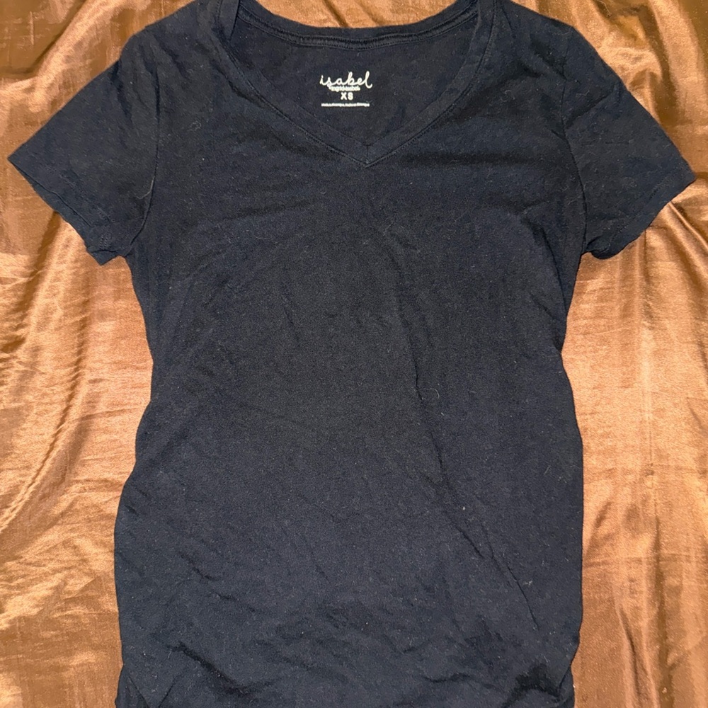 Maternity Black V-Neck Women's Top